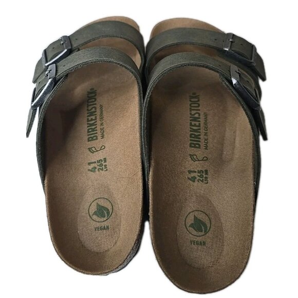 Birkenstock NWOB Arizona BS Green Natural Cork Footbed Size 8.5 Mens - Picture 5 of 6
